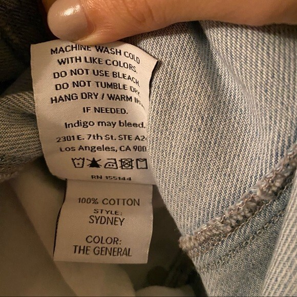 Boyish Denim Dress Mini Blue Sydney General Safari Short Sleeve Button Utility - Picture 8 of 11